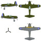 Dora Wings 72040 1/72 Vultee P-66 Vanguard Plastic Model Kit