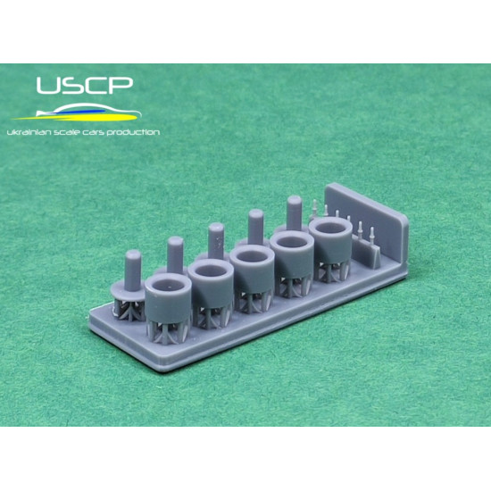 Uscp 24p166 1/24 Alfa Romeo Steel Wheels 14 Resin Model