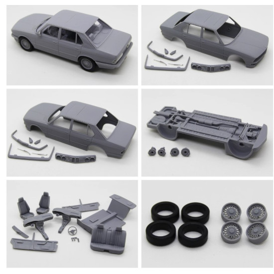 Diolex Dp24153 1/24 3d Print Resin Kit Bmw 5 Series E28 Stock Version