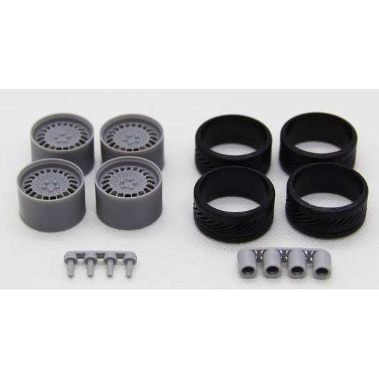 Diolex Dp24156 1/24 Wheels 19 Inch Mtechnica Rally For Tamiya Fujimi Aoshima Revell Diolex Dp24156 1/24 Wheels 19 Inch Mtechnica Rally For Tamiya Fujimi Aoshima Revell