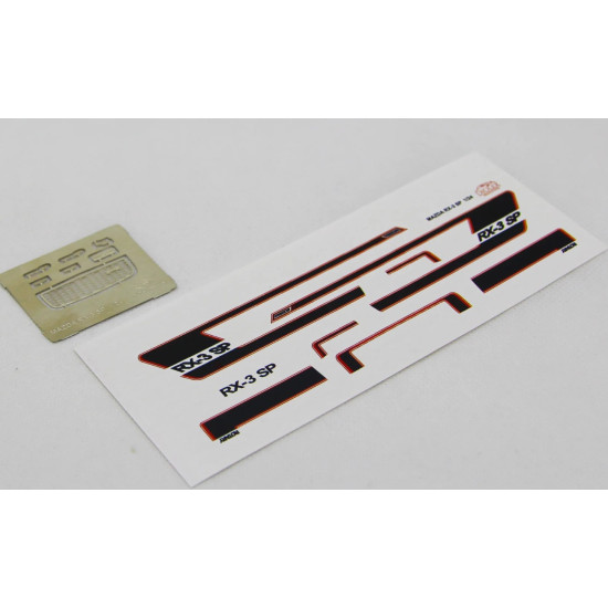 Diolex Dp24165 1/24 Mazda Rx-3 Sp Transkit For Fujimi Red/Black Decals Photo-etching