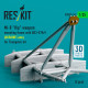 Reskit Rsu35-0036 1/35 Mi-8 Hip Weapon Mounting Frame With Bd3-57krv Ukraine Late For Trumpeter Kit 2 Pcs