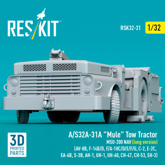 Reskit Rsk32-0031 1/32 A/S32a-31a Mule Tow Tractor Msu-200 Nav Long Version