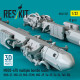 Reskit Rs32-0557 1/32 Mbd2-67u Multiple Bombs Racks 2 Pcs