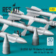 Reskit Rs32-0581 1/32 R-27er Aa-10 Alamo-c Missiles 4 Pcs Mig-29, Su-27, Yak-141