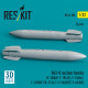 Reskit Rs32-0588 1/32 B43-0 Nuclear Bombs 2 Pcs Resin Kit Reskit Rs32-0588 1/32 B43-0 Nuclear Bombs 2 Pcs Resin Kit