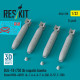 Reskit Rs32-0598 1/32 Dummy Kit Blu-1b 750 Lb Napalm Bombs Finned Mxu-469/B 4 Pcs
