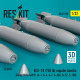 Reskit Rs32-0598 1/32 Dummy Kit Blu-1b 750 Lb Napalm Bombs Finned Mxu-469/B 4 Pcs