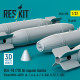 Reskit Rs32-0598 1/32 Dummy Kit Blu-1b 750 Lb Napalm Bombs Finned Mxu-469/B 4 Pcs
