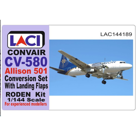 Laci 144189 1/144 Cv 580 Allison Conversion Set With Landing Flaps Roden Kit