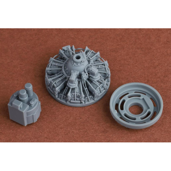 Sbs 48098 1/48 F4f-4 Wildcat Engine Set For Tamiya Kit