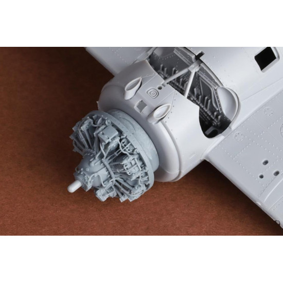 Sbs 48098 1/48 F4f-4 Wildcat Engine Set For Tamiya Kit