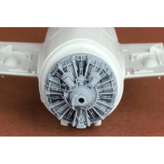 Sbs 48099 1/48 F4f-4 Wildcat Engine Set For Academy Kit