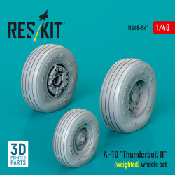 Reskit Rs48-0541 1/48 A-10 Thunderbolt Ii Weighted Wheels Set