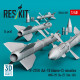 Reskit Rs48-0581 1/48 R-27er Aa-10 Alamo-c Missiles 4 Pcs