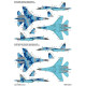 Foxbot 72-076 1/72 Ukrainian Su-27 And Su-27ub With Flora Camouflage For Airfix Hasegawa Heller Icm Trumpeter Kits