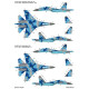 Foxbot 72-076 1/72 Ukrainian Su-27 And Su-27ub With Flora Camouflage For Airfix Hasegawa Heller Icm Trumpeter Kits Foxbot 72-076 1/72 Ukrainian Su-27 And Su-27ub With Flora Camouflage For Airfix Hasegawa Heller Icm Trumpeter Kits