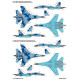Foxbot 48-094 1/48 Ukrainian Su-27 And Su-27ub With Flora Camouflage For Academy Eduard Great Wall Hobby Hobbyboss Kitty Hawk Kits Foxbot 48-094 1/48 Ukrainian Su-27 And Su-27ub With Flora Camouflage For Academy Eduard Great Wall Hobby Hobbyboss Kitty Hawk Kits