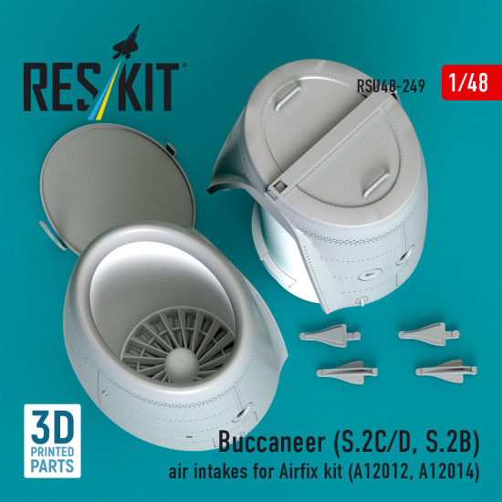 Reskit Rsu48-0249 1/48 Buccaneer S.2c/D, S.2b Air Intakes For Airfix Kit A12012, A12014 Reskit Rsu48-0249 1/48 Buccaneer S.2c/D, S.2b Air Intakes For Airfix Kit A12012, A12014