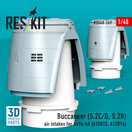 Reskit Rsu48-0249 1/48 Buccaneer S.2c/D, S.2b Air Intakes For Airfix Kit A12012, A12014 Reskit Rsu48-0249 1/48 Buccaneer S.2c/D, S.2b Air Intakes For Airfix Kit A12012, A12014
