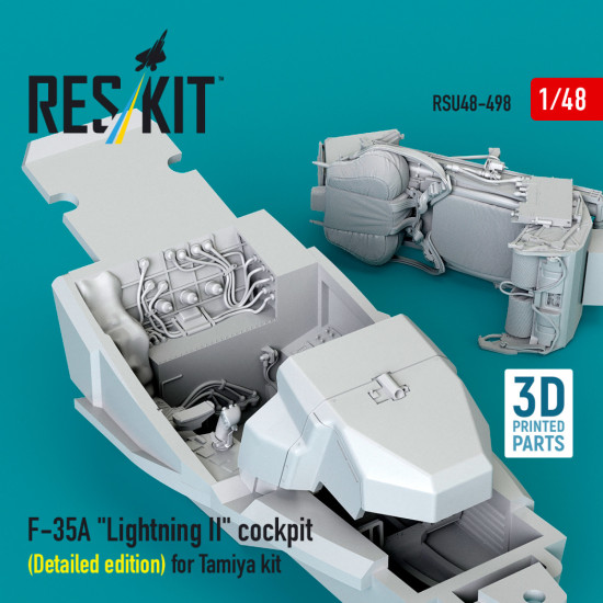 Reskit Rsu48-0498 1/48 F-35a Lightning Ii Cockpit Detailed Edition For Tamiya Kit