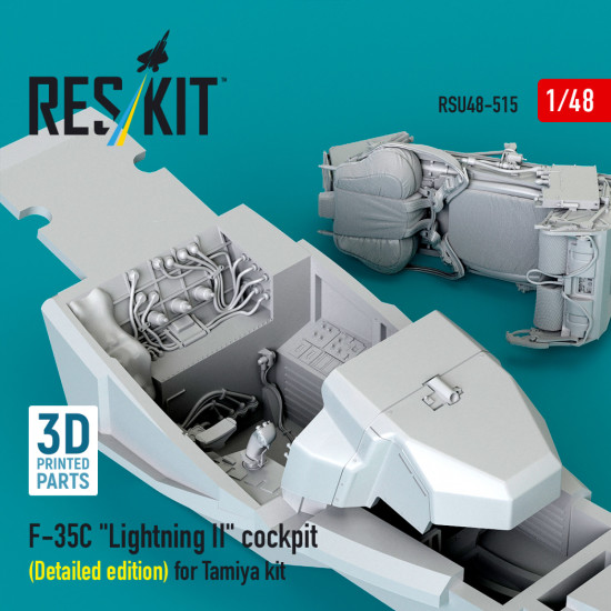 Reskit Rsu48-0515 1/48 F-35c Lightning Ii Cockpit Detailed Edition For Tamiya Kit