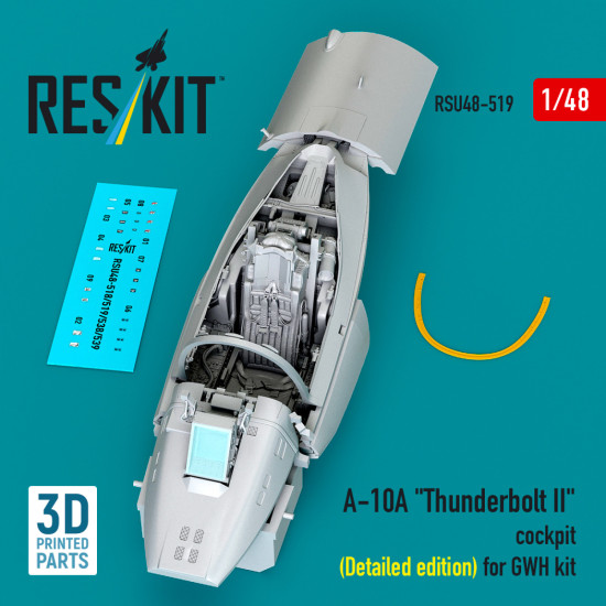 Reskit Rsu48-0519 1/48 A-10a Thunderbolt Ii Cockpit Detailed Edition For Gwh Kit