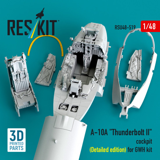 Reskit Rsu48-0519 1/48 A-10a Thunderbolt Ii Cockpit Detailed Edition For Gwh Kit