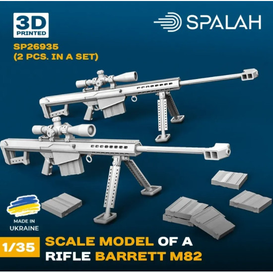 Spalah 26935 1/35 Set Of Scale Models Rifle Barrett M82 2 Pcs Spalah 26935 1/35 Set Of Scale Models Rifle Barrett M82 2 Pcs