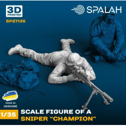 Spalah 27135 1/35 Figures Model Kit Sniper Champion