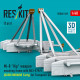 Reskit Rsu48-0549 1/48 Mi-8 Hip Weapon Mounting Frame With Bd3-57krv For Trumpeter Kit Ussr/Ukraine Early 2 Pcs