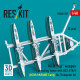 Reskit Rsu48-0549 1/48 Mi-8 Hip Weapon Mounting Frame With Bd3-57krv For Trumpeter Kit Ussr/Ukraine Early 2 Pcs