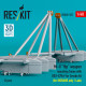 Reskit Rsu48-0555 1/48 Mi-8 Hip Weapon Mounting Frame With Bd3-57krv For Zvezda Kit For Ukraine Only / Late 2 Pcs