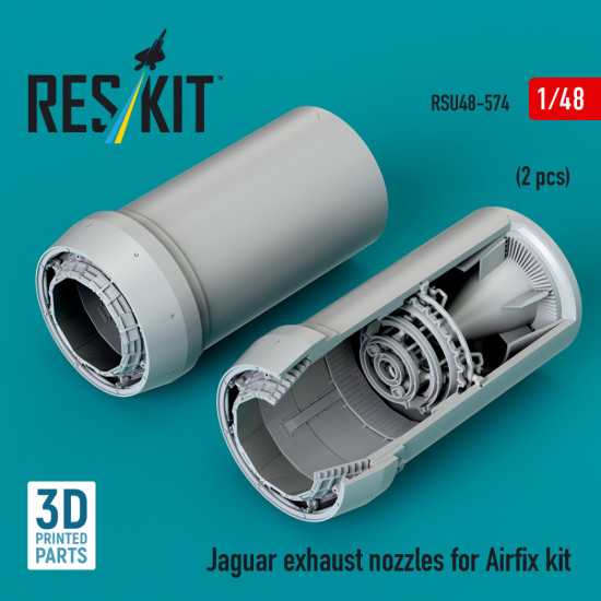 Reskit Rsu48-0574 1/48 Jaguar Exhaust Nozzles For Airfix Kit 3d Printed