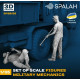 Spalah 28135 1/35 Set Of Figures Military Mechanics