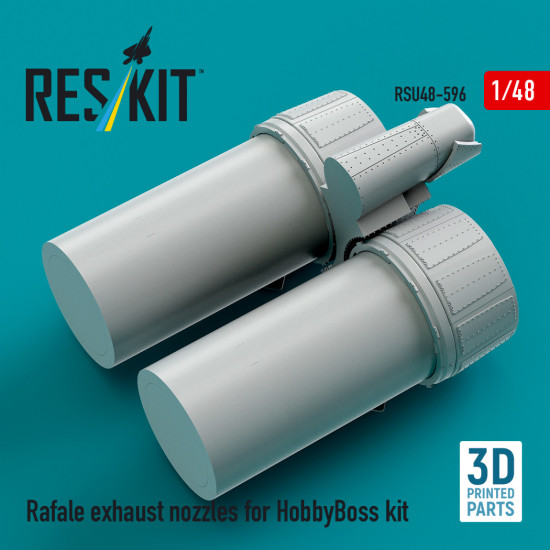 Reskit Rsu48-0596 1/48 Rafale Exhaust Nozzles For Hobbyboss Kit 3d Printed Reskit Rsu48-0596 1/48 Rafale Exhaust Nozzles For Hobbyboss Kit 3d Printed