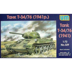 T-34/76 Soviet Tank M.1941 Red Army WWII 1/72 UM 329