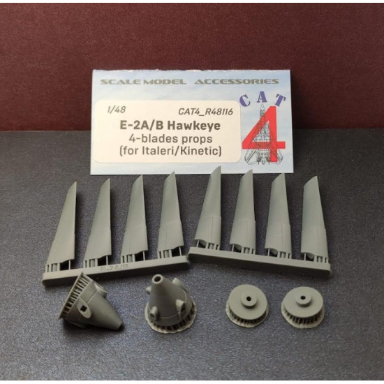 Cat4-r48116 1/48 E-2a/B Hawkeye 4-blades Props Early For Italeri/Kinetic Cat4-r48116 1/48 E-2a/B Hawkeye 4-blades Props Early For Italeri/Kinetic