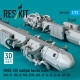 Reskit Rs72-0557 1/72 Mbd2-67u Multiple Bombs Racks 2 Pcs