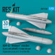 Reskit Rs72-0562 1/72 Agm-62 Walleye I Missiles 2 Pcs With An/Awg-16 Data Link Pod 1 Pcs Reskit Rs72-0562 1/72 Agm-62 Walleye I Missiles 2 Pcs With An/Awg-16 Data Link Pod 1 Pcs
