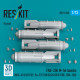 Reskit Rs72-0563 1/72 Agm-62 Walleye Ii Missiles 2 Pcs With An/Awg-16 Data Link Pod 1 Pcs