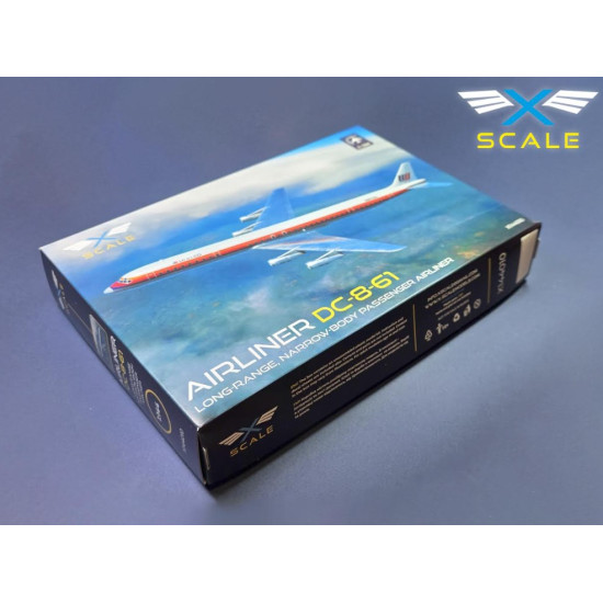 X-scale 144010 1/144 Airliner Dc-8-61 Long-range Narrow-body Passenger Airliner