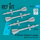 Reskit Rs72-0577 1/72 R-27ep Aa-10 Alamo-f Missiles 4 Pcs Resin Kit Reskit Rs72-0577 1/72 R-27ep Aa-10 Alamo-f Missiles 4 Pcs Resin Kit