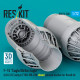 Reskit RSU72-0300 1/72 F‑15 Eagle/Strike Eagle A, B, C, D, E early, J F100-PW-220 closed exhaust nozzles for Revell kit Reskit RSU72-0300 1/72 F‑15 Eagle/Strike Eagle A, B, C, D, E early, J F100-PW-220 closed exhaust nozzles for Revell kit