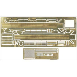 Photoetched set for light tank T-70 from UM 1/72 ACE pe7222