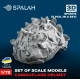 Spalah 12572 1/72 Set Of Scale Models Camouflage Helmet 5 Pcs Resin Model Spalah 12572 1/72 Set Of Scale Models Camouflage Helmet 5 Pcs Resin Model