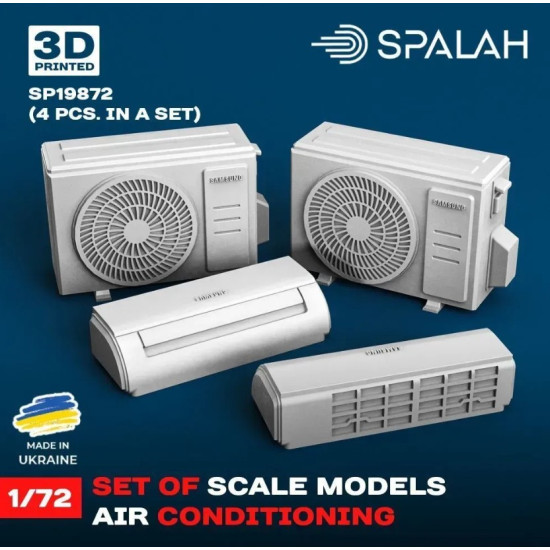 Spalah 19872 1/72 Scale Model Air Conditioning 2 Pcs Resin Model Spalah 19872 1/72 Scale Model Air Conditioning 2 Pcs Resin Model