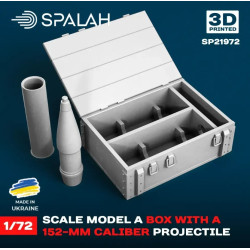 Spalah 21972 1/72 Scale Model Of Box With A 152-mm Caliber Projectile Resin Model Spalah 21972 1/72 Scale Model Of Box With A 152-mm Caliber Projectile Resin Model