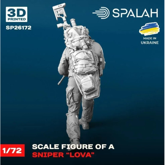 Spalah 26172 1/72 Figure Sniper Lova Resin Model Spalah 26172 1/72 Figure Sniper Lova Resin Model