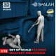 Spalah 28172 1/72 Set Of Scale Figures Military Mechanics Resin Model Spalah 28172 1/72 Set Of Scale Figures Military Mechanics Resin Model